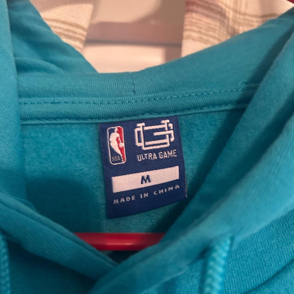 NWT NBA Charlotte Hornets "Queen City" Teal Fleece Hoodie - Picture 8 of 9